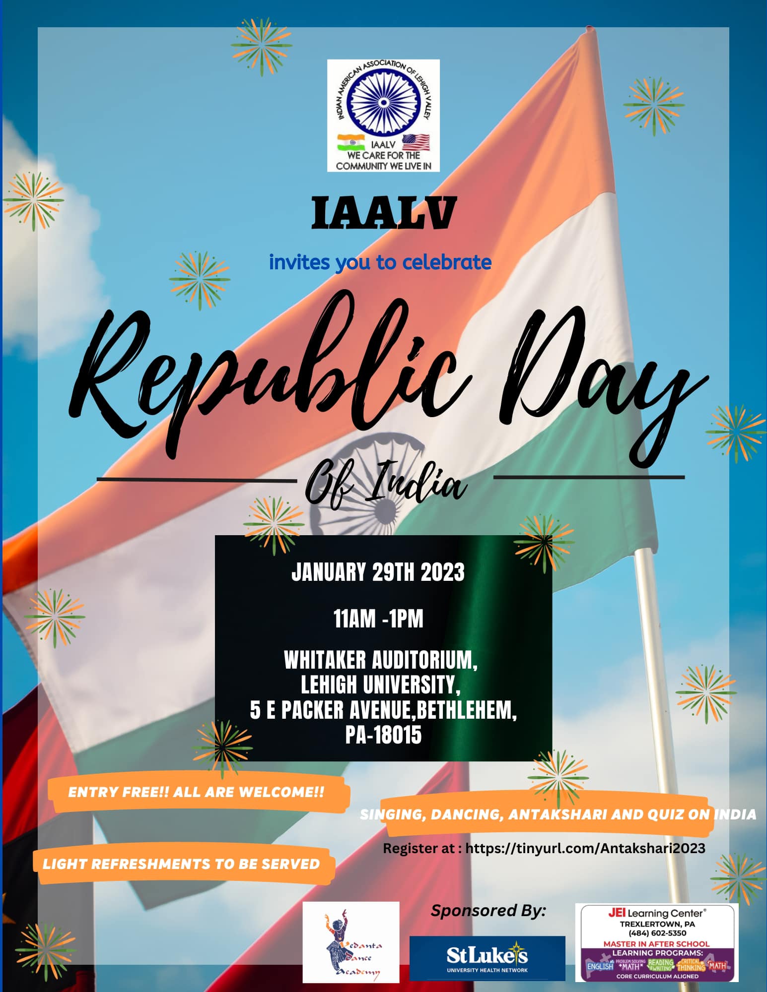 IAALV Republic Day 2023 Flyer